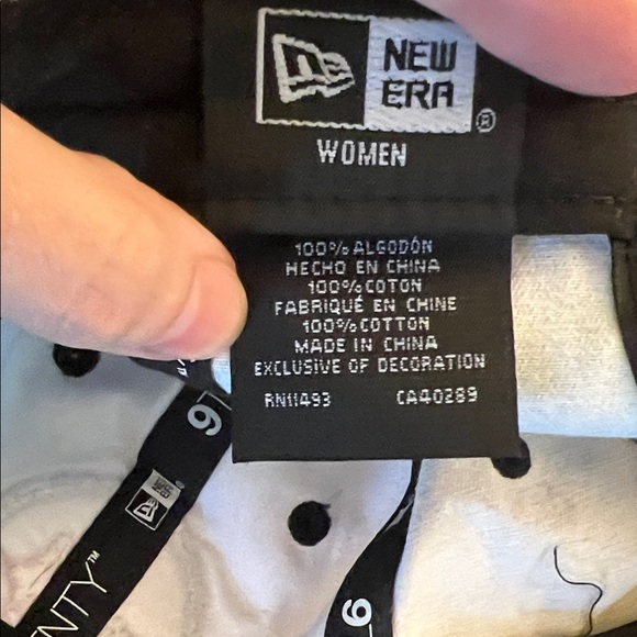 New Era Pittsburgh Steelers Women's Black and White Cap - Picture 2 of 5